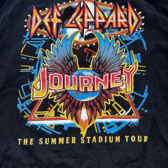 Def Leppard: Cheap Trick: Journey: Steve Miller Band: Stadium Tour 2024 Tee: LG - Picture 4 of 5